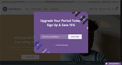 Desktop Screenshot of lunapads.com